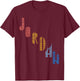 Vintage Jordan t shirt with Skyscarper Jordan T-Shirt - T-Shirt | Maroon