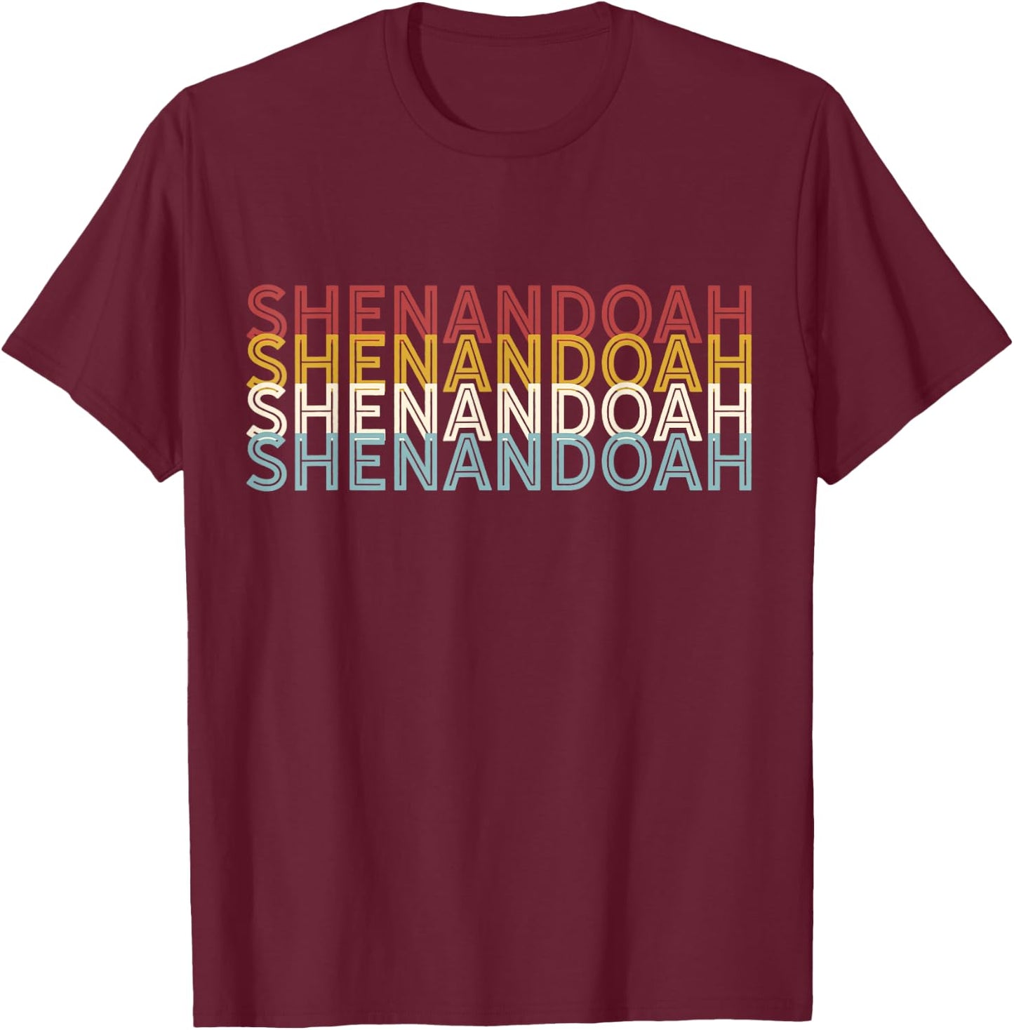 70's USA - Retro Vintage Shenandoah National Park T-Shirt - T-Shirt | Maroon