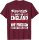 You can take this girl out of England British T-Shirt - T-Shirt | Maroon