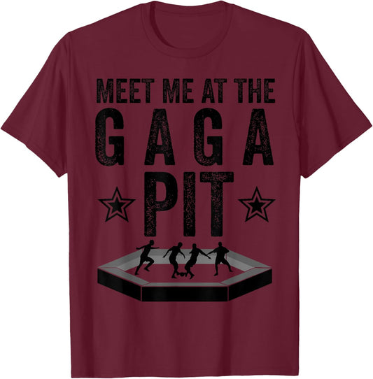 Cool Gaga Ball Gift Kids Funny Gaga ball Pit Dodgeball T-Shirt - T-Shirt | Maroon
