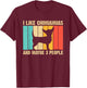 Cute Chihuahua Design Kids Men Pet Puppy Lovers T-Shirt - T-Shirt | Maroon