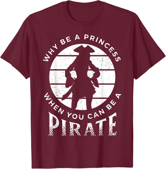 Funny Pirate Freebooter Buccaneer Caribbean Adventure T-Shirt - T-Shirt | Maroon