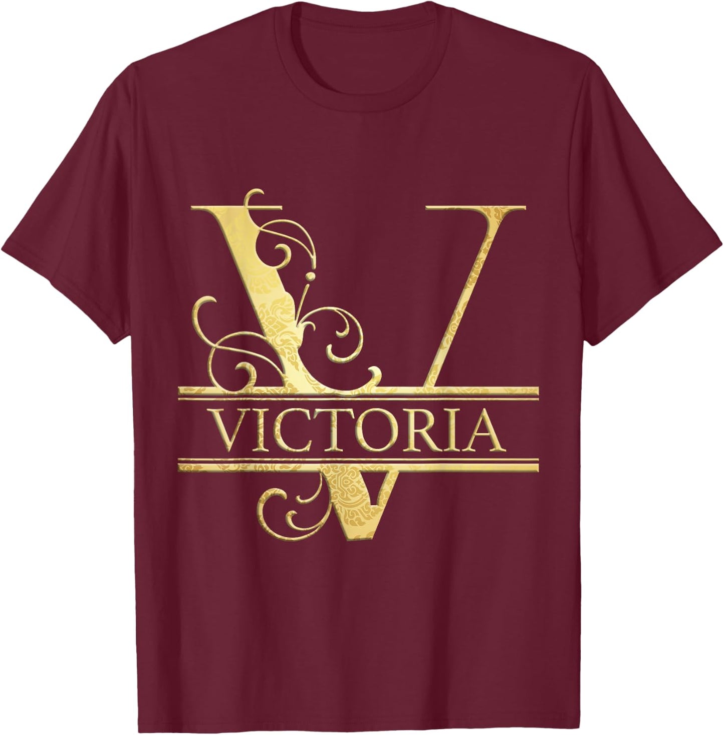 Victoria Name T-Shirt - T-Shirt | Maroon