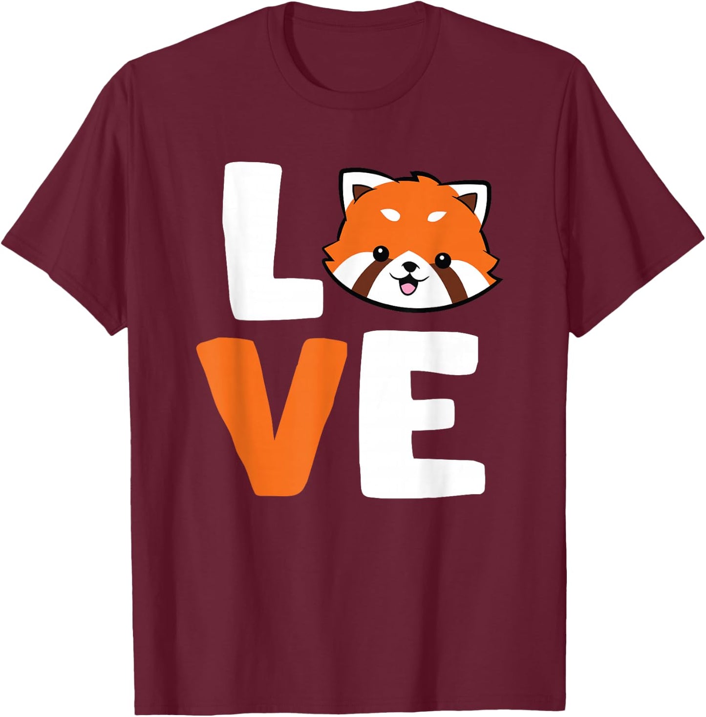 Red Panda Love Animal Red Panda Lover T-Shirt - T-Shirt | Maroon