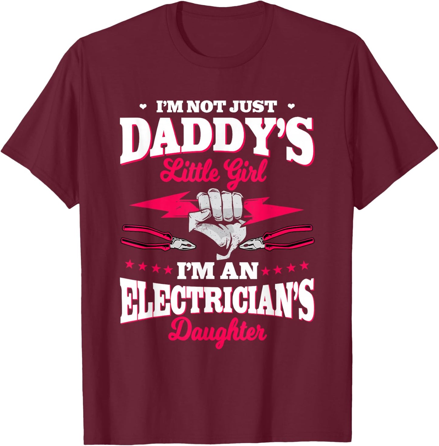 Electrician Dad Electrical Repairman Electronics Technician T-Shirt - T-Shirt | Maroon
