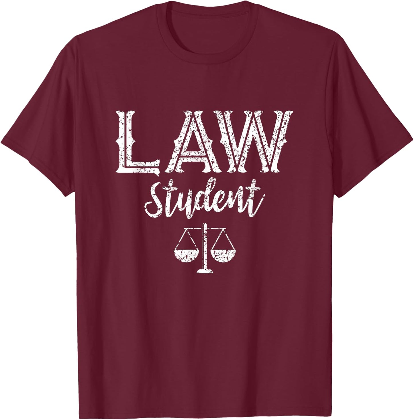 Law Student Lawyer Law Firm Lawyers Advocate Attorney T-Shirt - T-Shirt | Maroon