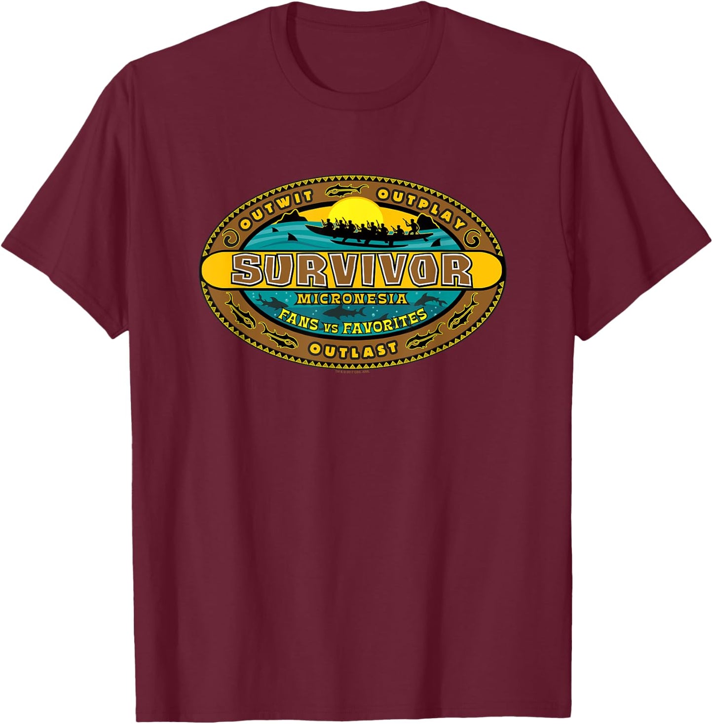 Survivor Micronesia T-Shirt - T-Shirt | Maroon