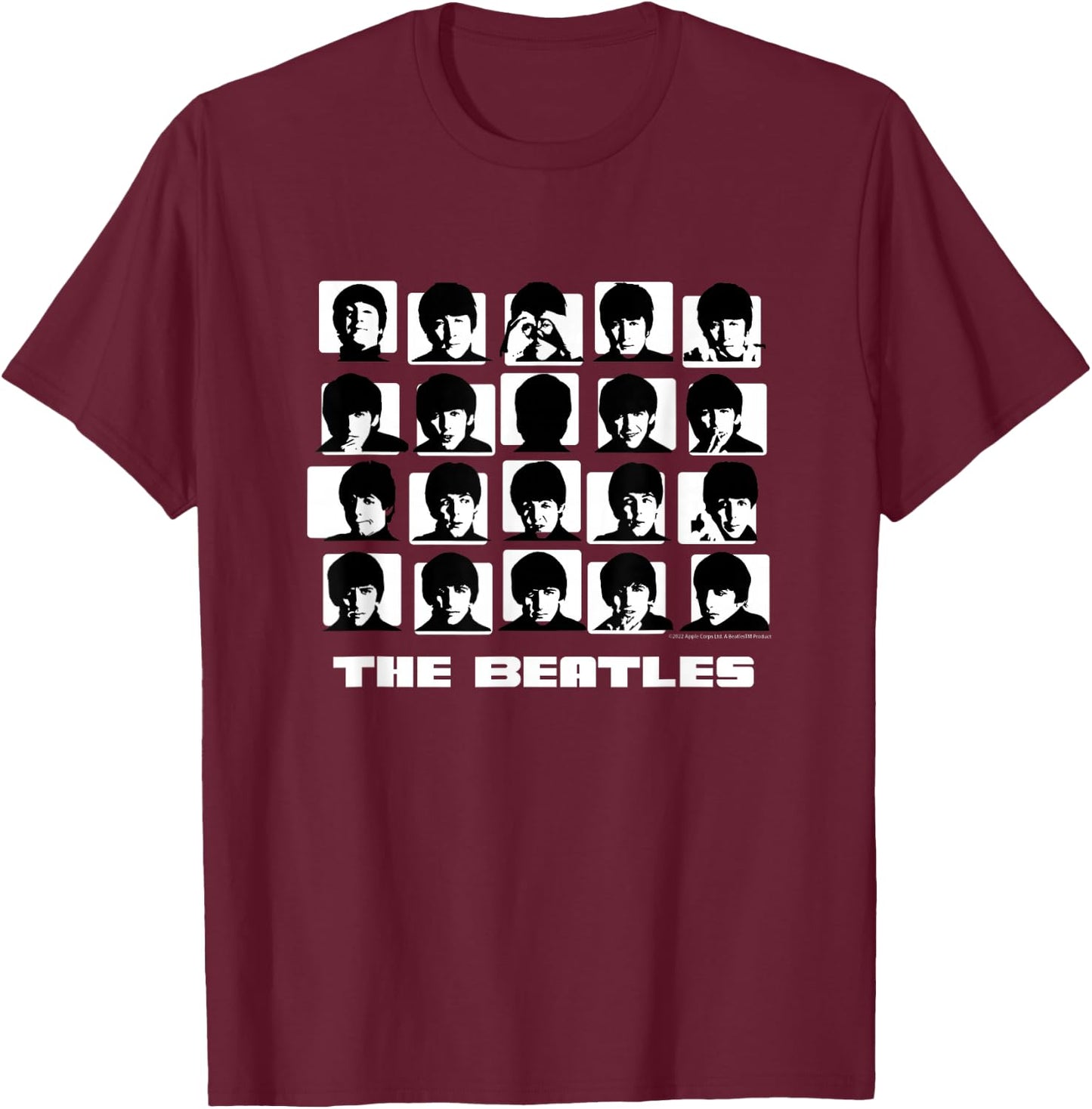 The Beatles - Hard Days Night T-Shirt - T-Shirt | Maroon