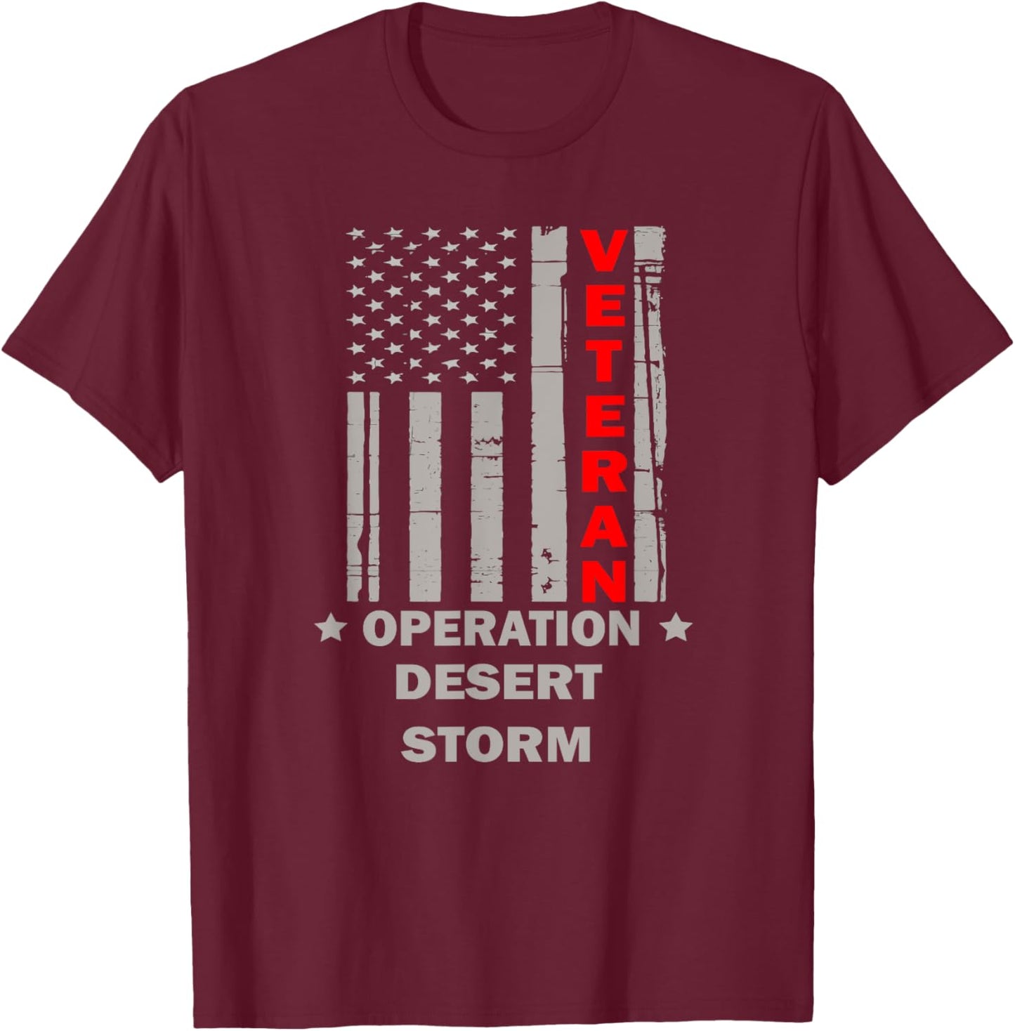 Operation Desert Storm Veteran T-Shirt - T-Shirt | Maroon
