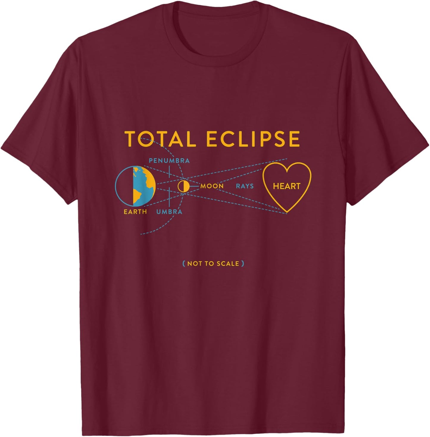 Total eclipse of the heart T-Shirt - T-Shirt | Maroon