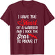 I Have Heart of Warriors & I Rock The Scar CHD Awareness T-Shirt - T-Shirt | Maroon