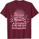 Best Hair Dresser Gift Jesus Religious Quote Funny Hairdresser Designs Girls Women Christian Hairstylists , Black T-Shirt - T-Shirt | Maroon