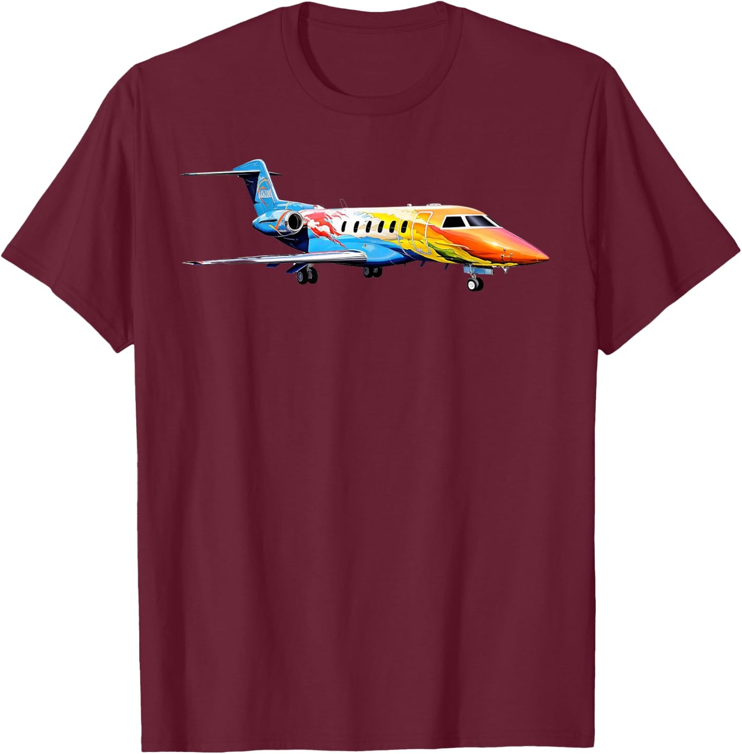 Pilatus PC-24 Airplane Aviation T-Shirt - T-Shirt | Maroon
