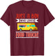 Kids Food Truck Shirt Boys Funny Street Food Food Truck Lover T-Shirt - T-Shirt | Maroon