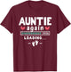 Second Pregnancy Announcement for Aunt - Auntie Again 2026 T-Shirt - T-Shirt | Maroon