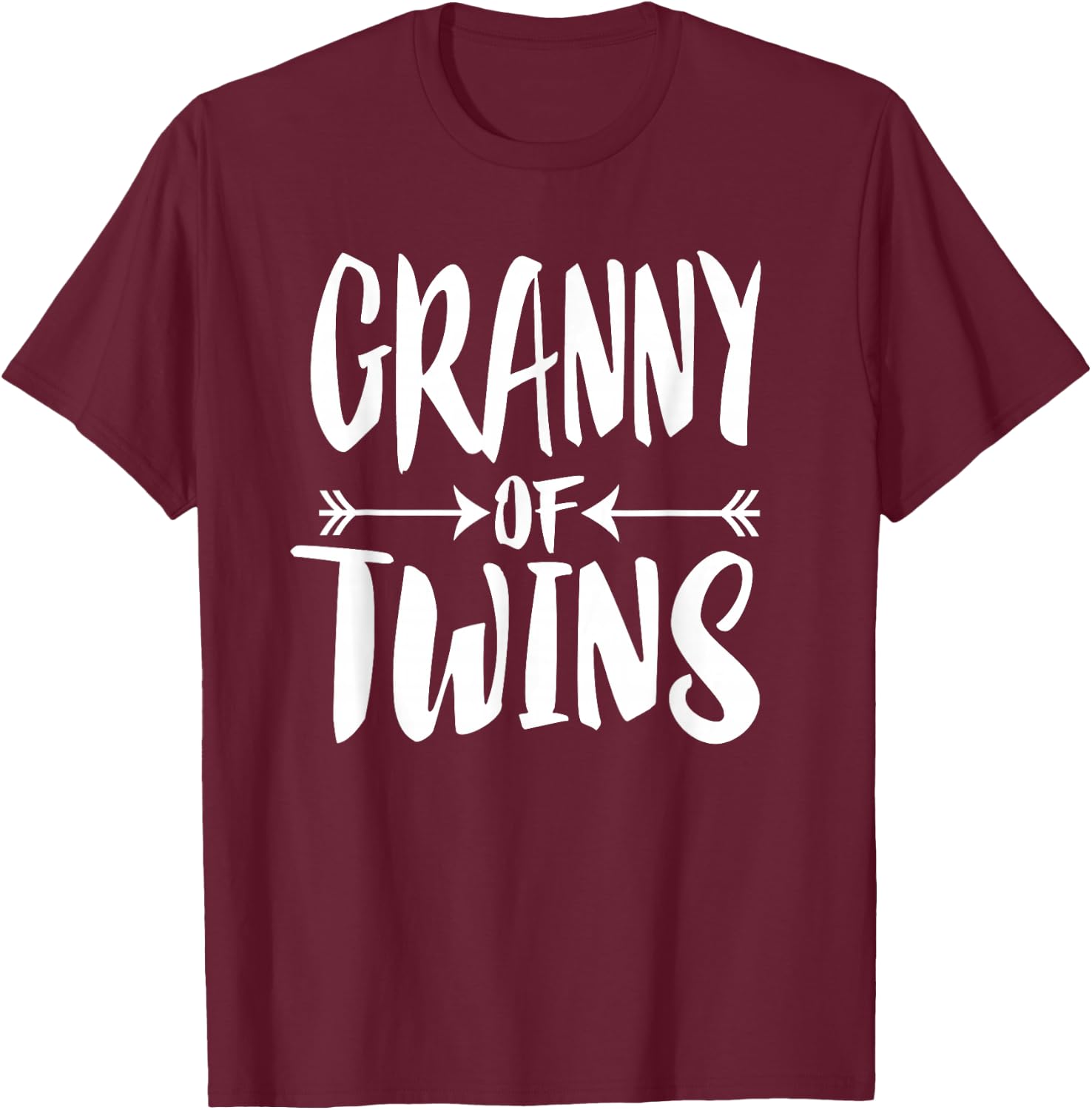 Granny Of Twins T-Shirt - T-Shirt | Maroon