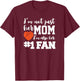 Basketball Mom Number One Fan Basketball Mothers JT T-Shirt - T-Shirt | Maroon