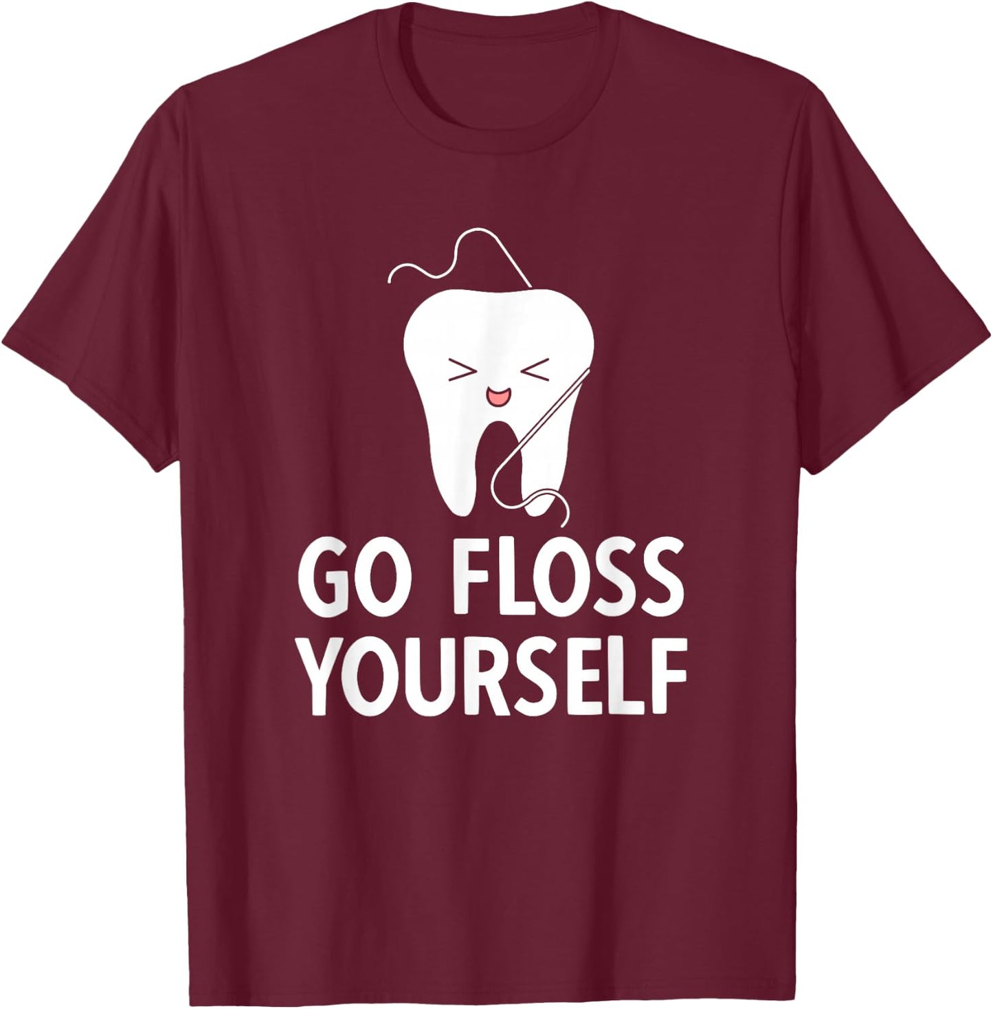 Dentist Dentistry Dental Cutlery T-Shirt - T-Shirt | Maroon