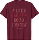 Emily In Paris A Little Bonjour Goes A Long Way T-Shirt - T-Shirt | Maroon