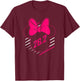 Disney Mickey And Friends Minnie Mouse 26.2 Marathon Runner T-Shirt - T-Shirt | Maroon