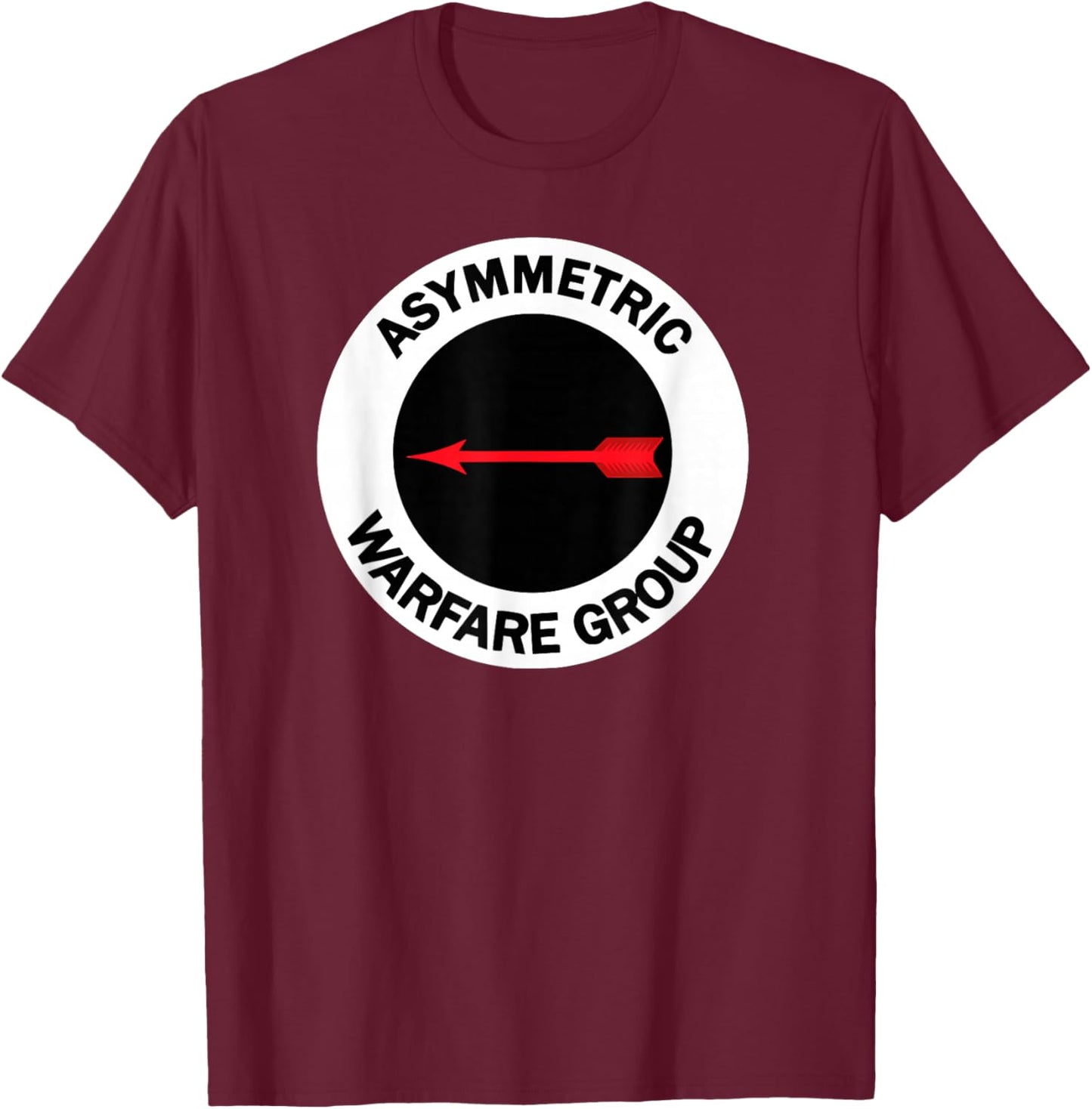 US Army Asymmetrical Warfare Group (AWG) Patch T-Shirt - T-Shirt | Maroon