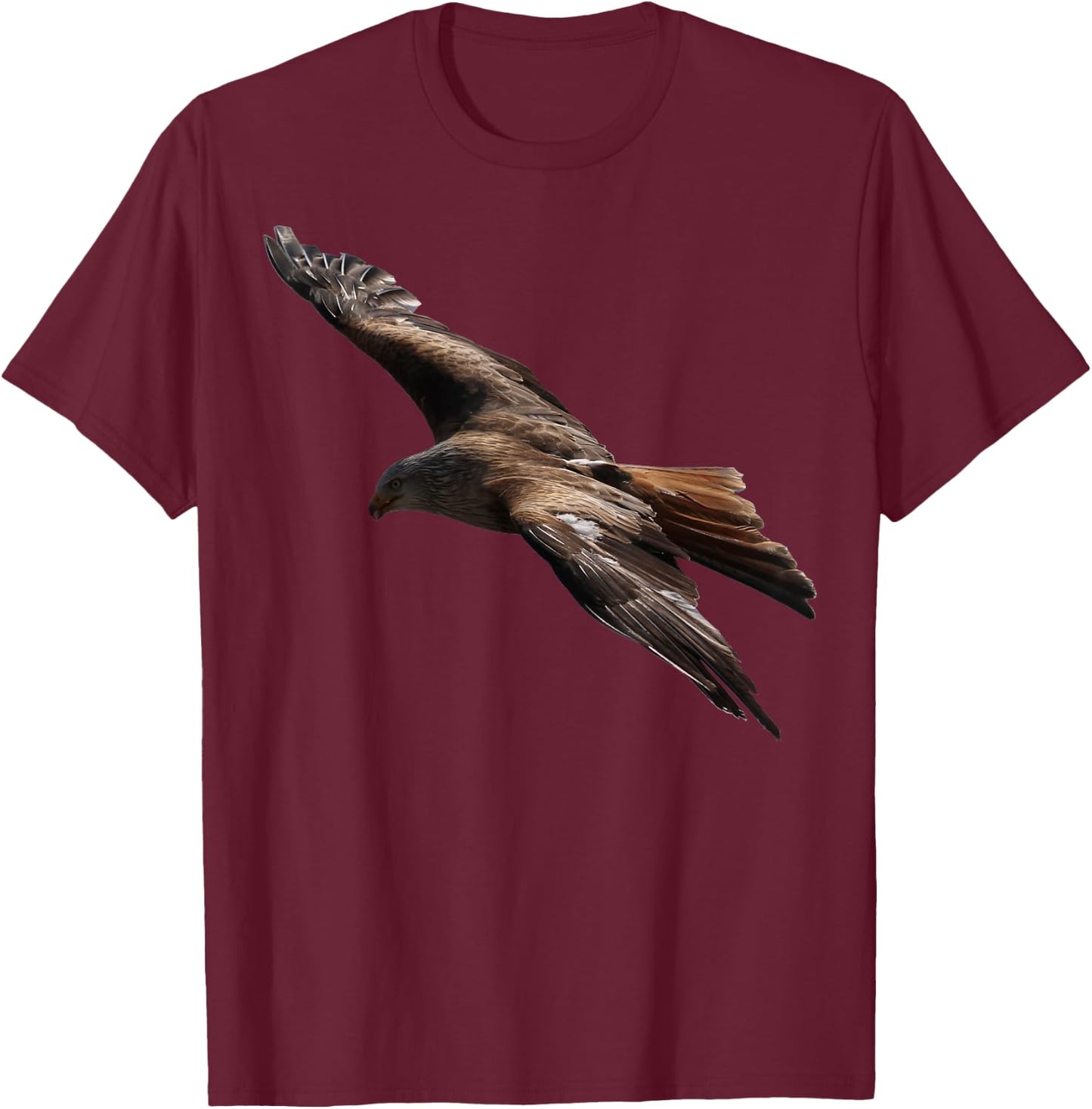 Golden Eagle Flight Birding Raptor Photo Bird Lover T-Shirt - T-Shirt | Maroon