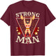 Circus Shirt - Vintage Circus Strongman Costume T-Shirt - T-Shirt | Maroon