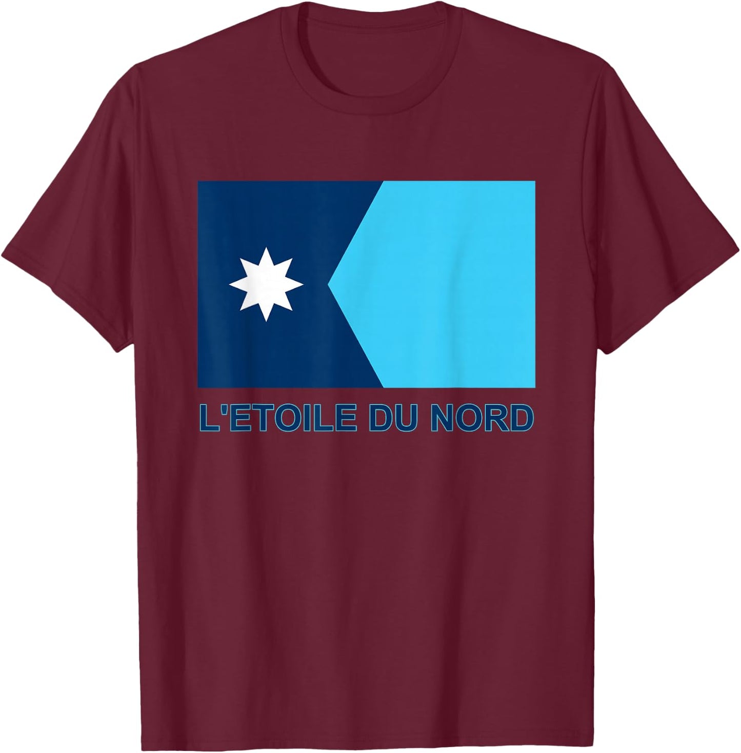 New Minnesota State Flag MN Star of the North 2024 T-Shirt - T-Shirt | Maroon