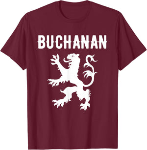 Buchanan Clan Scottish Family Name Scotland Heraldry T-Shirt - T-Shirt | Maroon