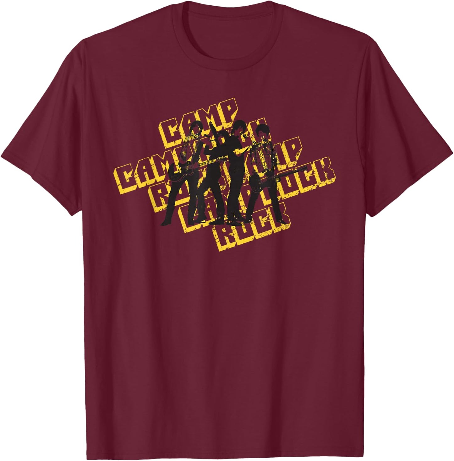 Disney Channel Camp Rock Retro Band T-Shirt - T-Shirt | Maroon