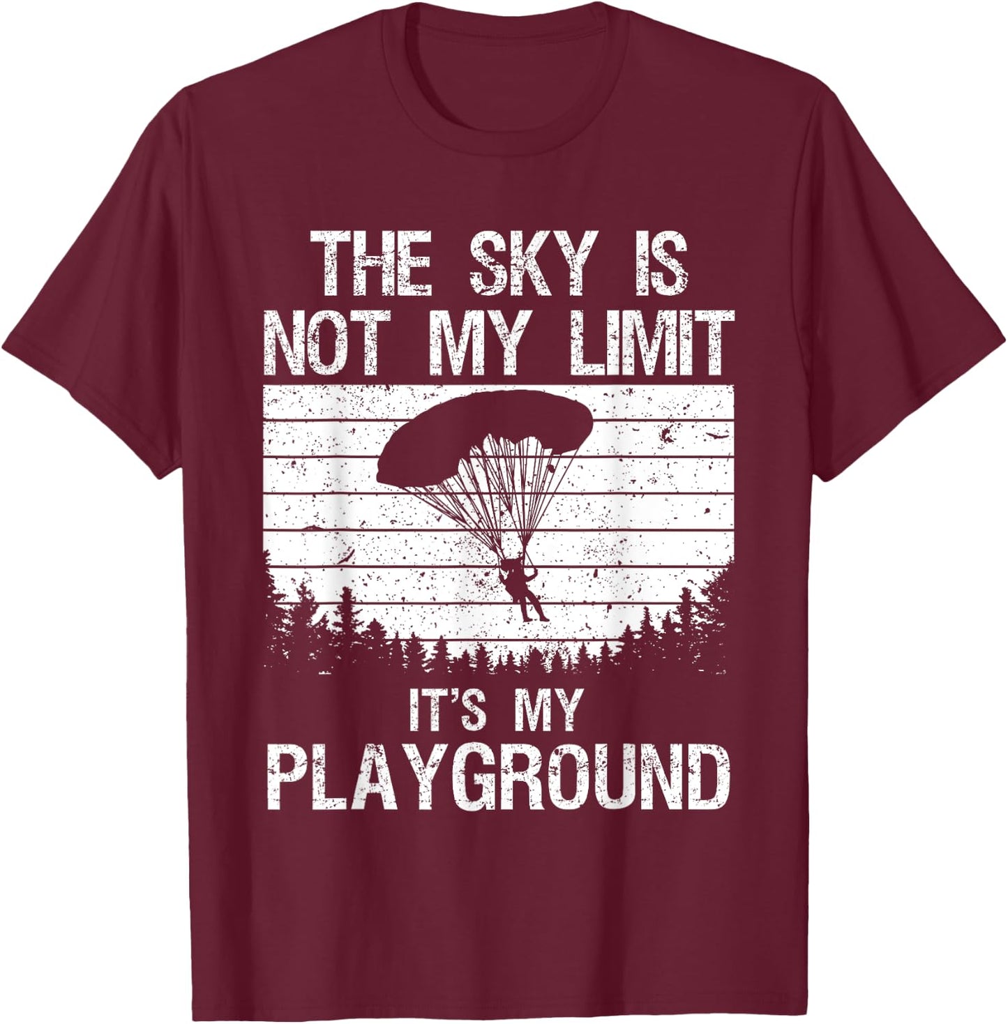Funny Skydiving Art Women Skydive Lover Skydiver T-Shirt - T-Shirt | Maroon
