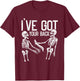 Ive Got Your Back Lazy Halloween Costume Funny Skeleton Beer T-Shirt - T-Shirt | Maroon