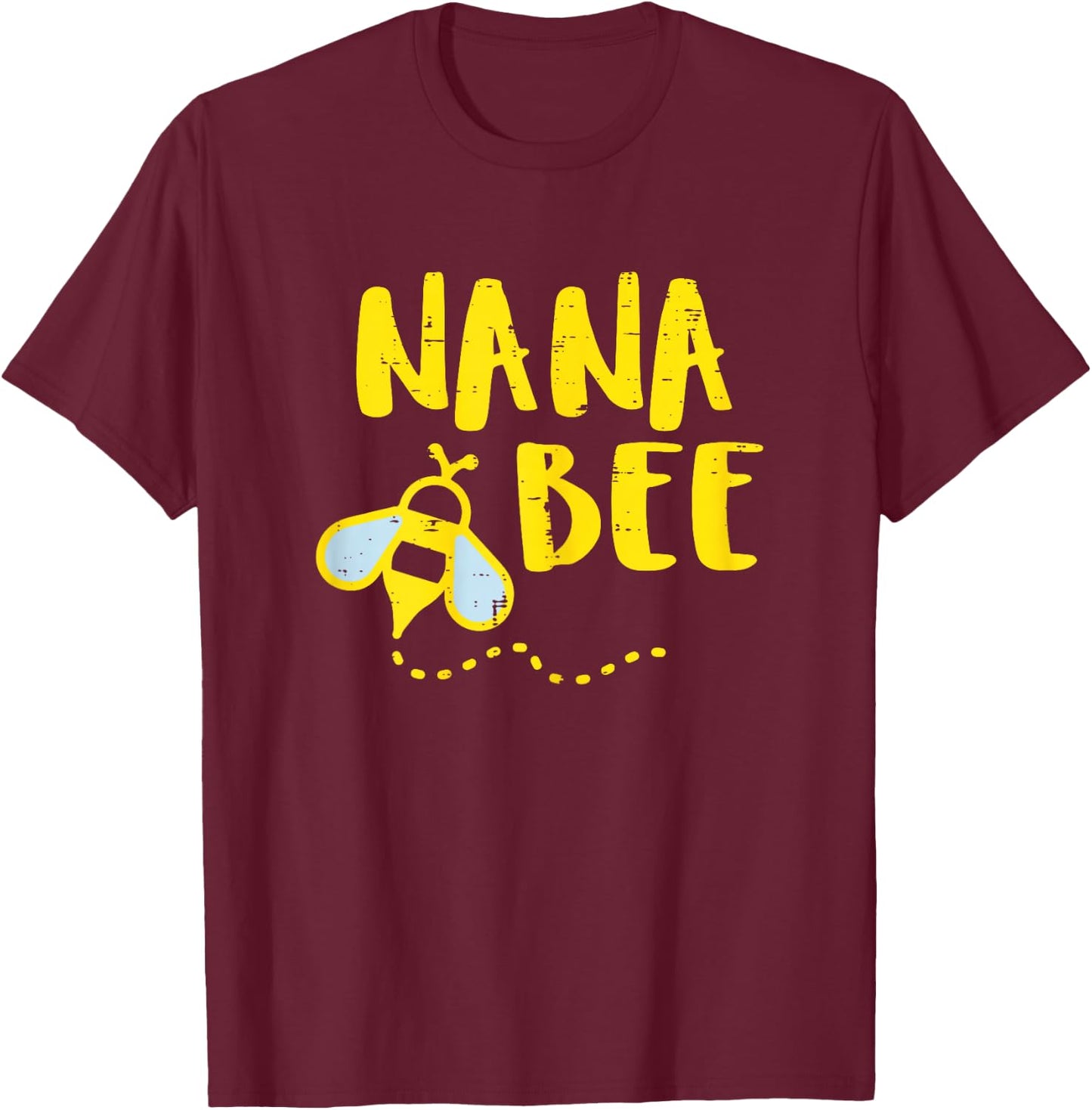 Nana Bee Family Matching Grandma Mimi Granny Women T-Shirt - T-Shirt | Maroon