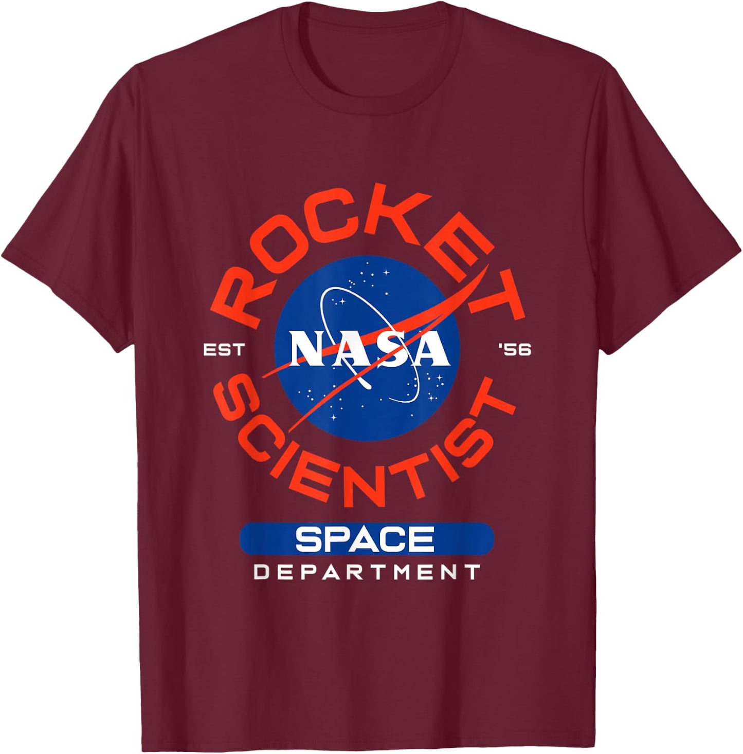 NASA Space Department Rocket Scientist T-Shirt - T-Shirt | Maroon