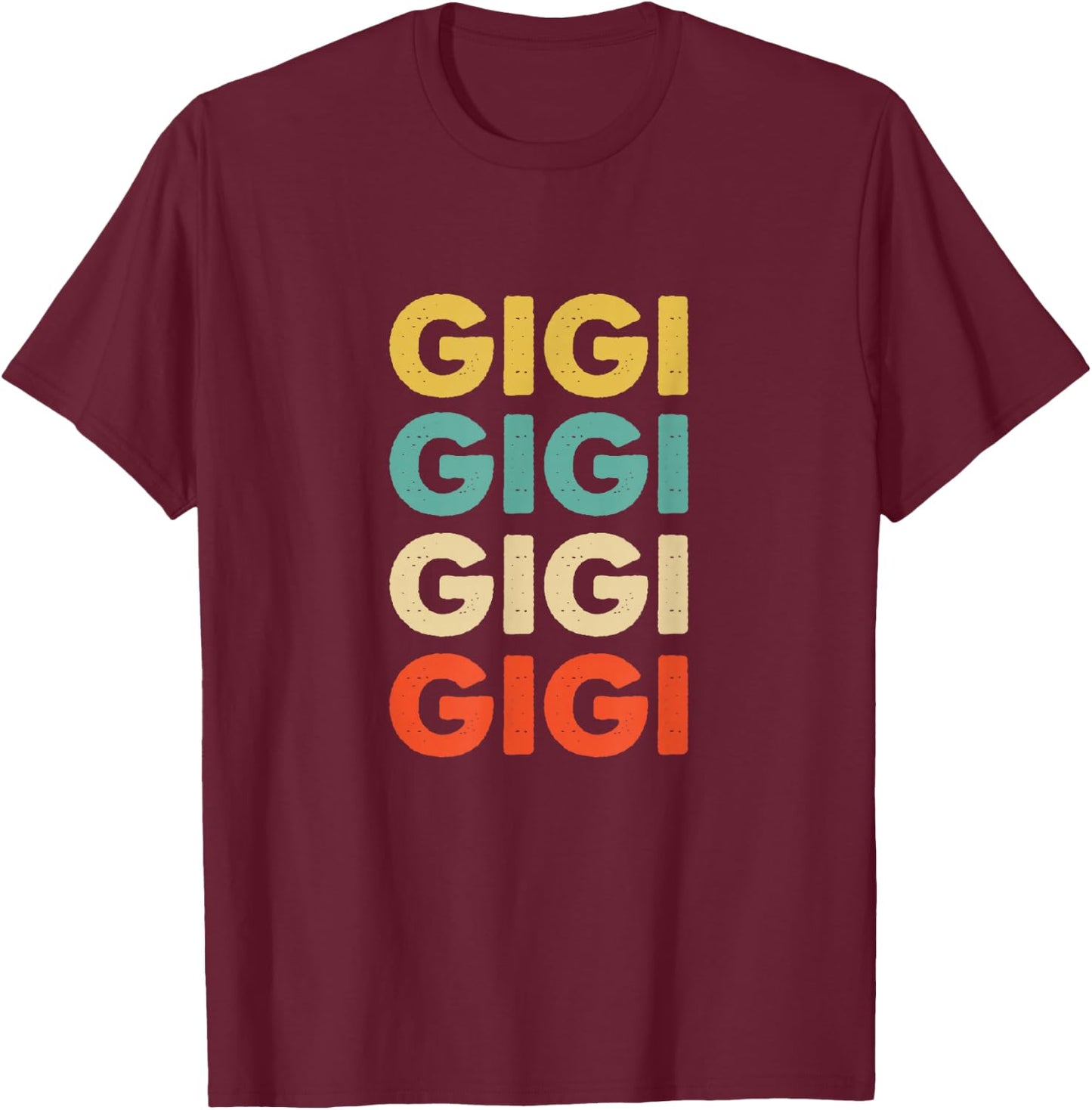 Gigi Name T-Shirt - T-Shirt | Maroon