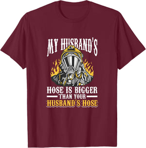 Fireman Woman Fire Brigade Wife T-Shirt - T-Shirt | Maroon