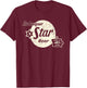 Vintage Advertising Art Dubuque Iowa Restaurant Bar , Men's -Adults Black 3X-Large Short Sleeve Classic Fit Cotton T-Shirt - T-Shirt | Maroon