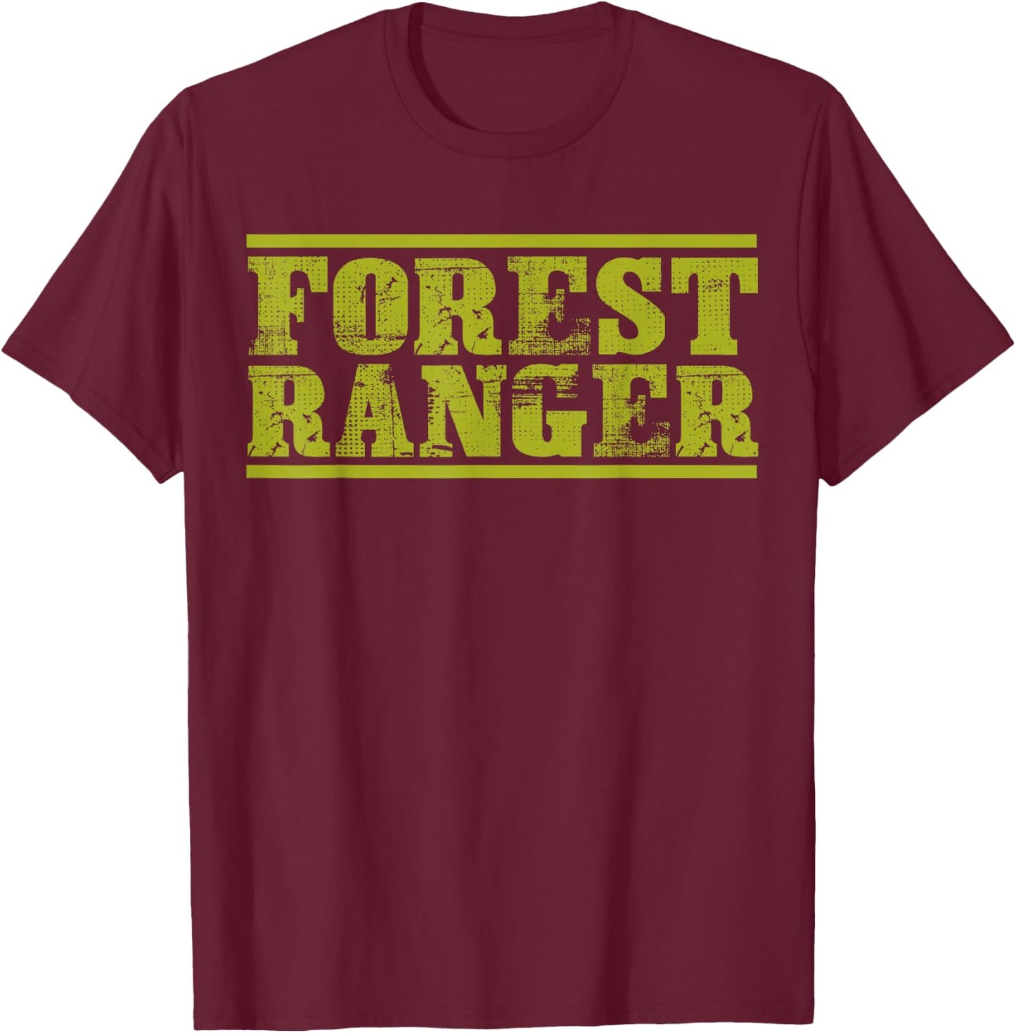 Forest Ranger Halloween Costume T-Shirt - T-Shirt | Maroon