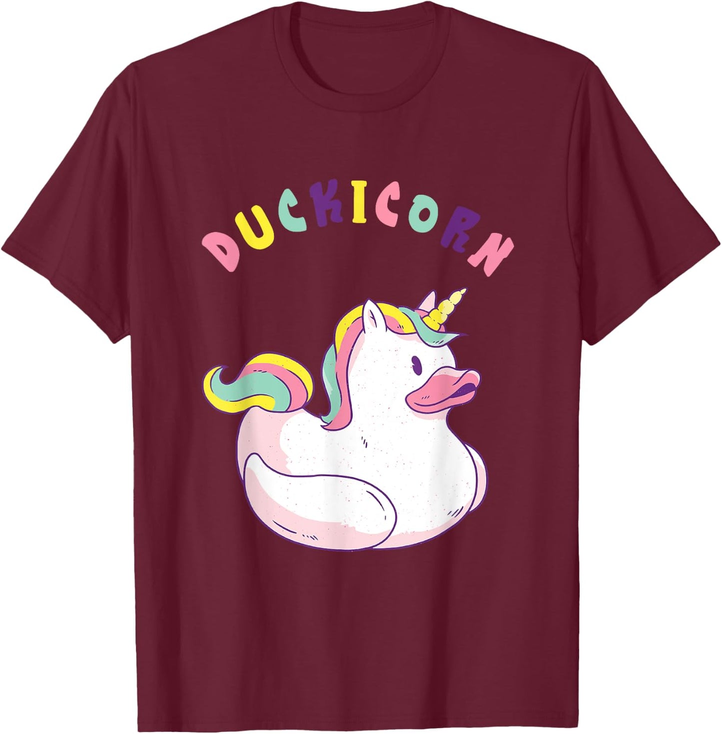 Rubber Duck Unicorn Cute Duckie Funny Rubber Duck Lover T-Shirt - T-Shirt | Maroon
