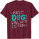 Best Dog Walker Walking Pet Sitter Ever Appreciation Thanks T-Shirt - T-Shirt | Maroon