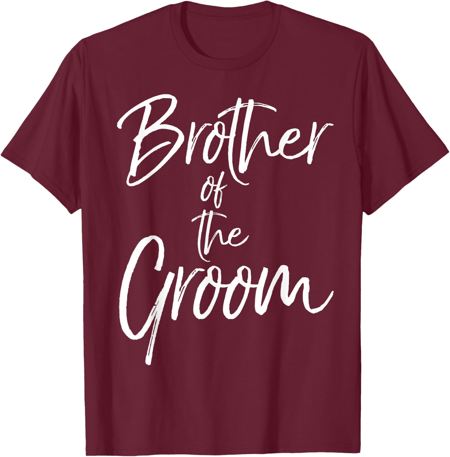 Matching Bridal Party Gifts for Family Brother of the Groom T-Shirt - T-Shirt | Maroon