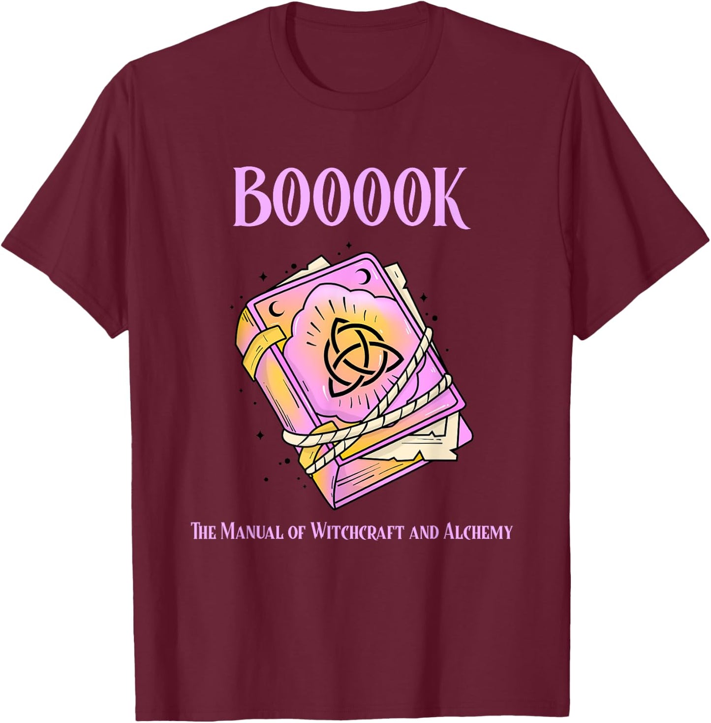 Witch Spell Book It’s Just A Bunch Of Hocus Pocus T-Shirt - T-Shirt | Maroon