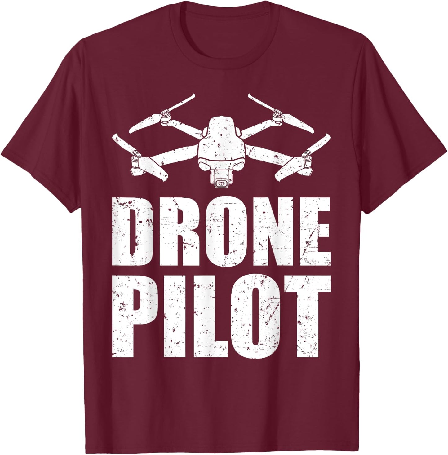 Funny Drone Designs Women Remote Control Aircraft T-Shirt - T-Shirt | Maroon