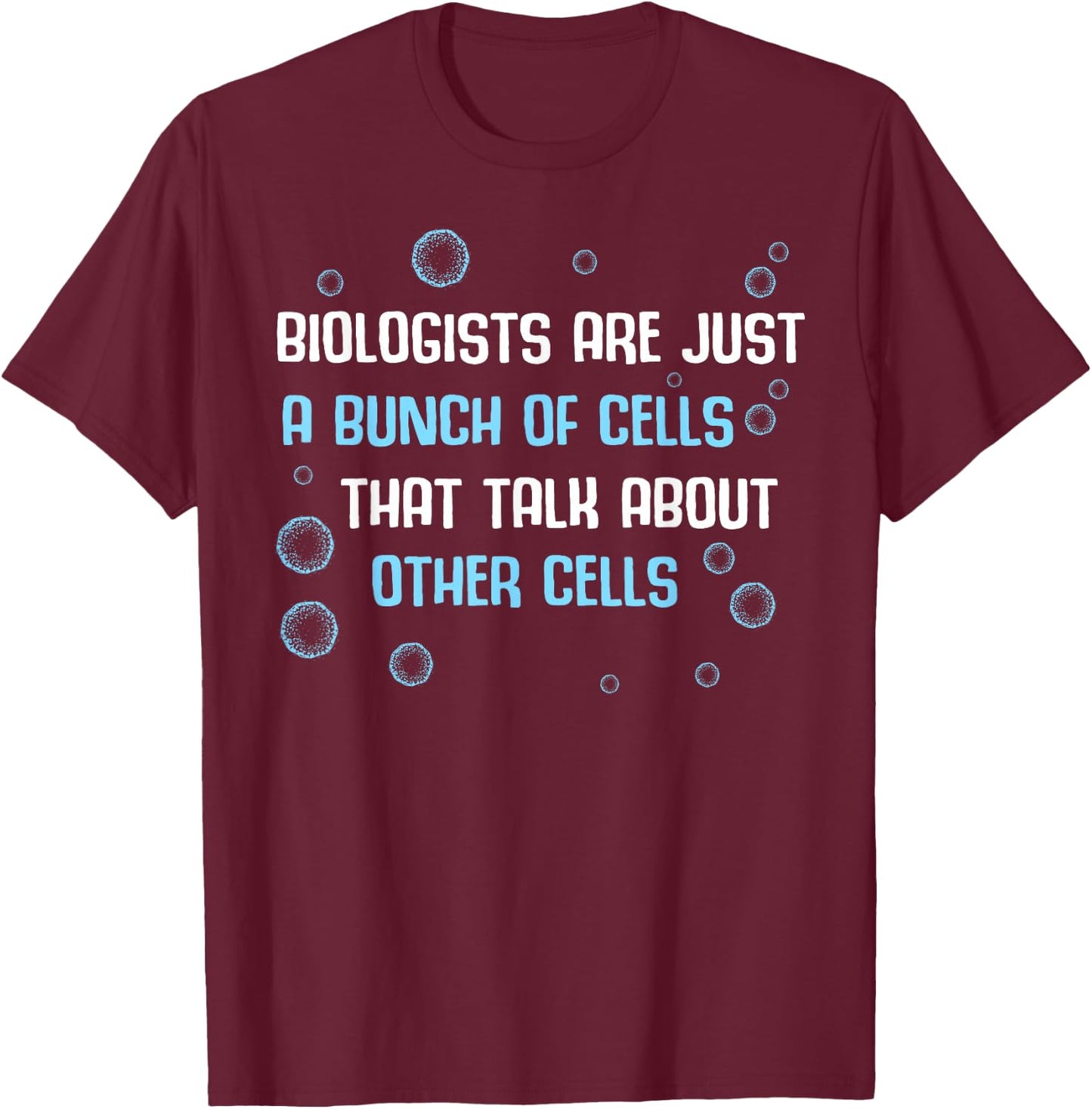 Biology Bio Teacher Student - Laboratory Microscope Biologist T-Shirt - T-Shirt | Maroon