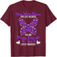 Lupus Warrior Lupus Awareness Butterfly Purple Ribbon SLE T-Shirt - T-Shirt | Maroon