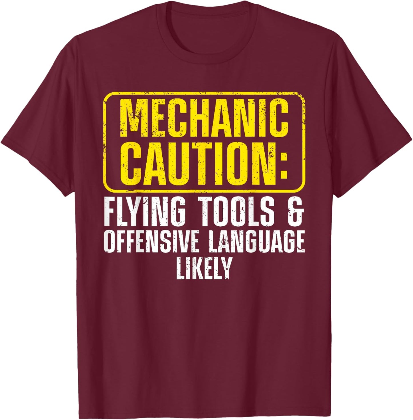 Funny Mechanic Art Drag Racing Garage Guy Enthusiast T-Shirt - T-Shirt | Maroon