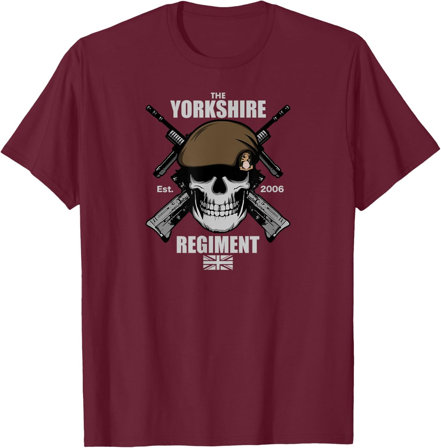 Yorkshire Regiment T-Shirt - T-Shirt | Maroon