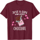 Just A Girl Who Loves Chocolate Lovers T-Shirt - T-Shirt | Maroon