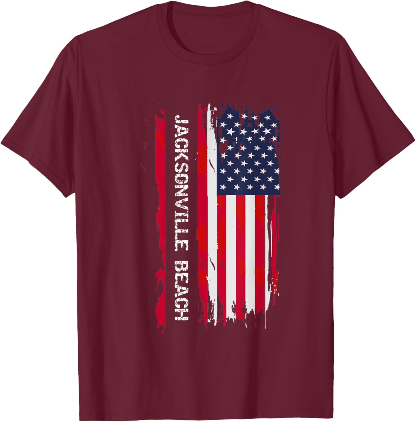 Jacksonville Beach City Women Kids T-Shirt - T-Shirt | Maroon