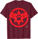 Captain Marvel Goose Cat Paw Symbol Graphic T-Shirt - T-Shirt | Maroon